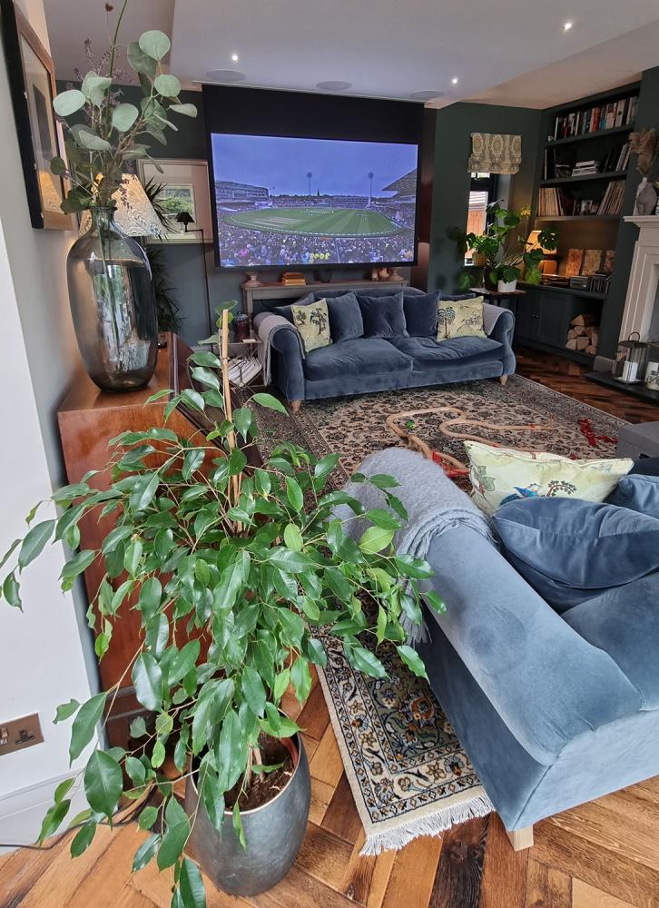 home cinema in living room