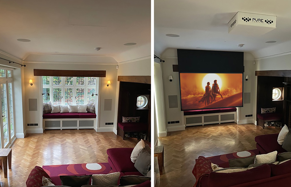 concealed home cinema