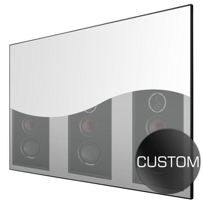 Custom size acoustic projector screen
