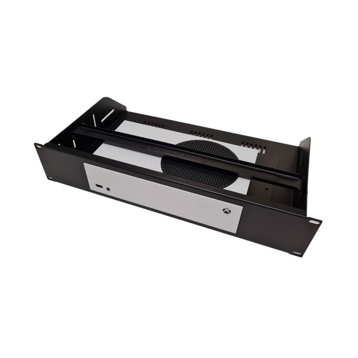 19" Rack Mount Shelf | XBOX Series S front side top view