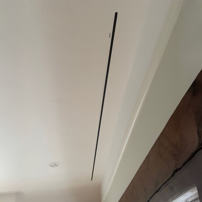 Plastered in In-ceiling projector screen when retracted