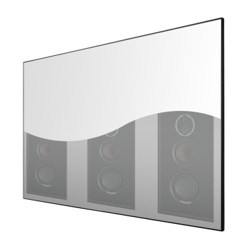Acoustic fixed frame projector screen