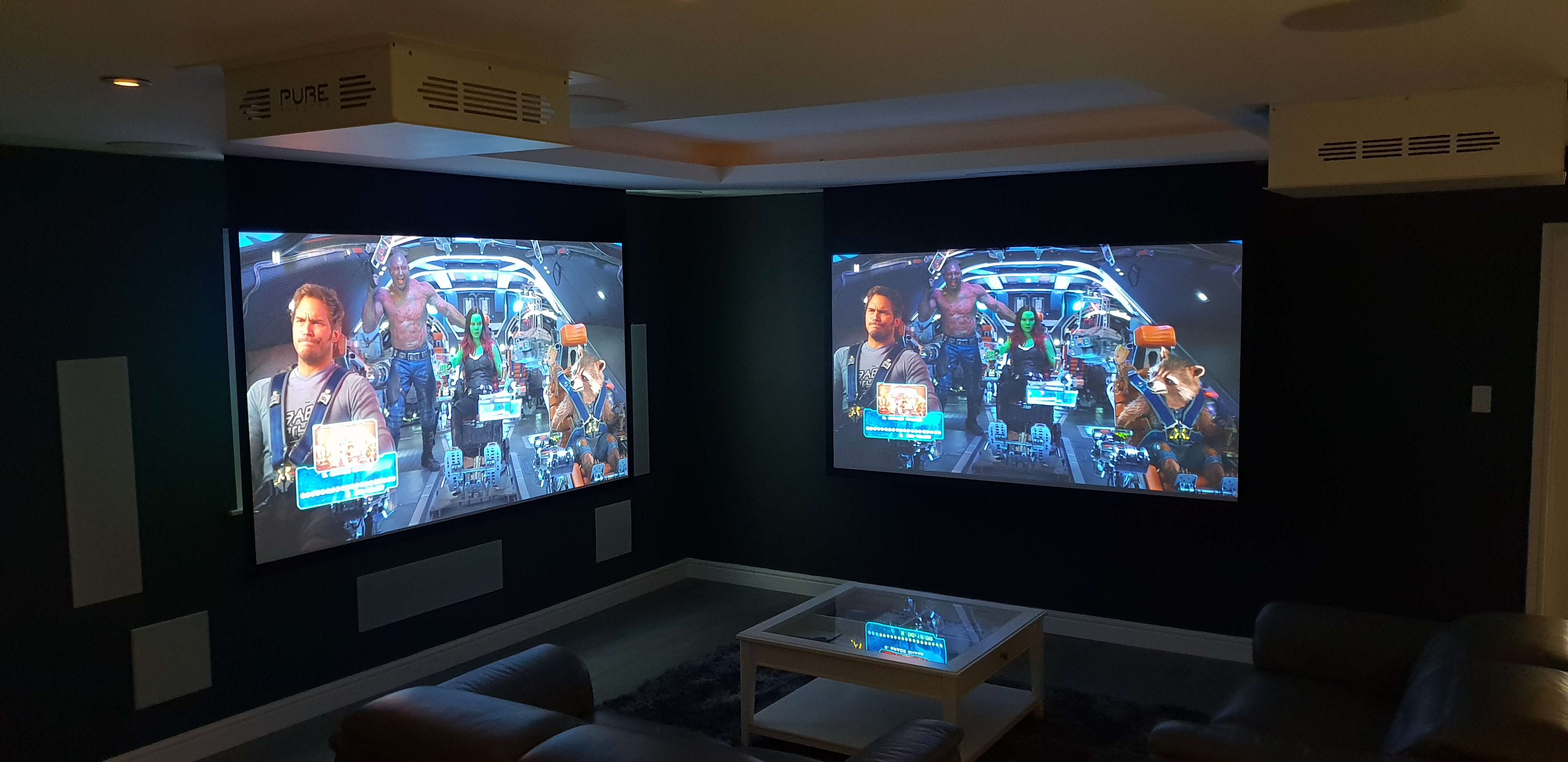 Home Cinema Demo room with Epson EH TW 9400 Projector
