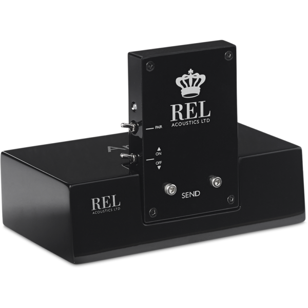 REL T/7x black wireless subwoofer