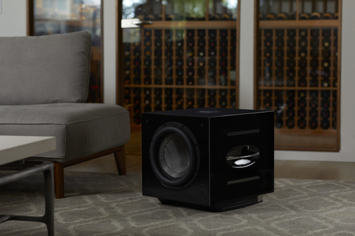 REL Carbon Special Subwoofer in a living space
