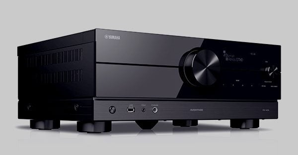 Yamaha RX-A2A AV Receiver in Black front side profile